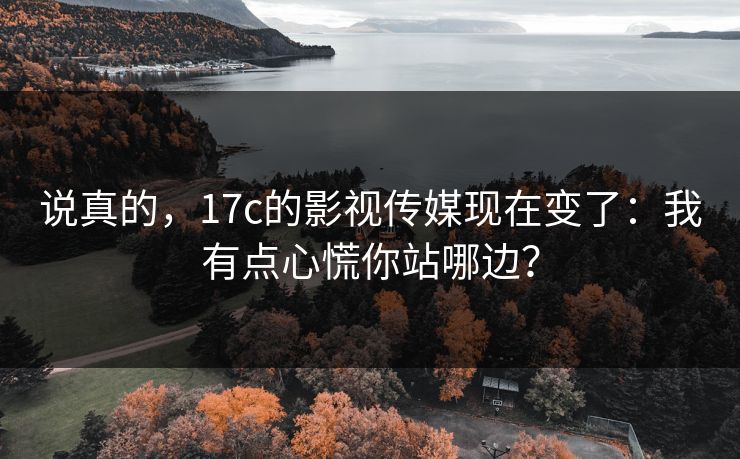 说真的，17c的影视传媒现在变了：我有点心慌你站哪边？
